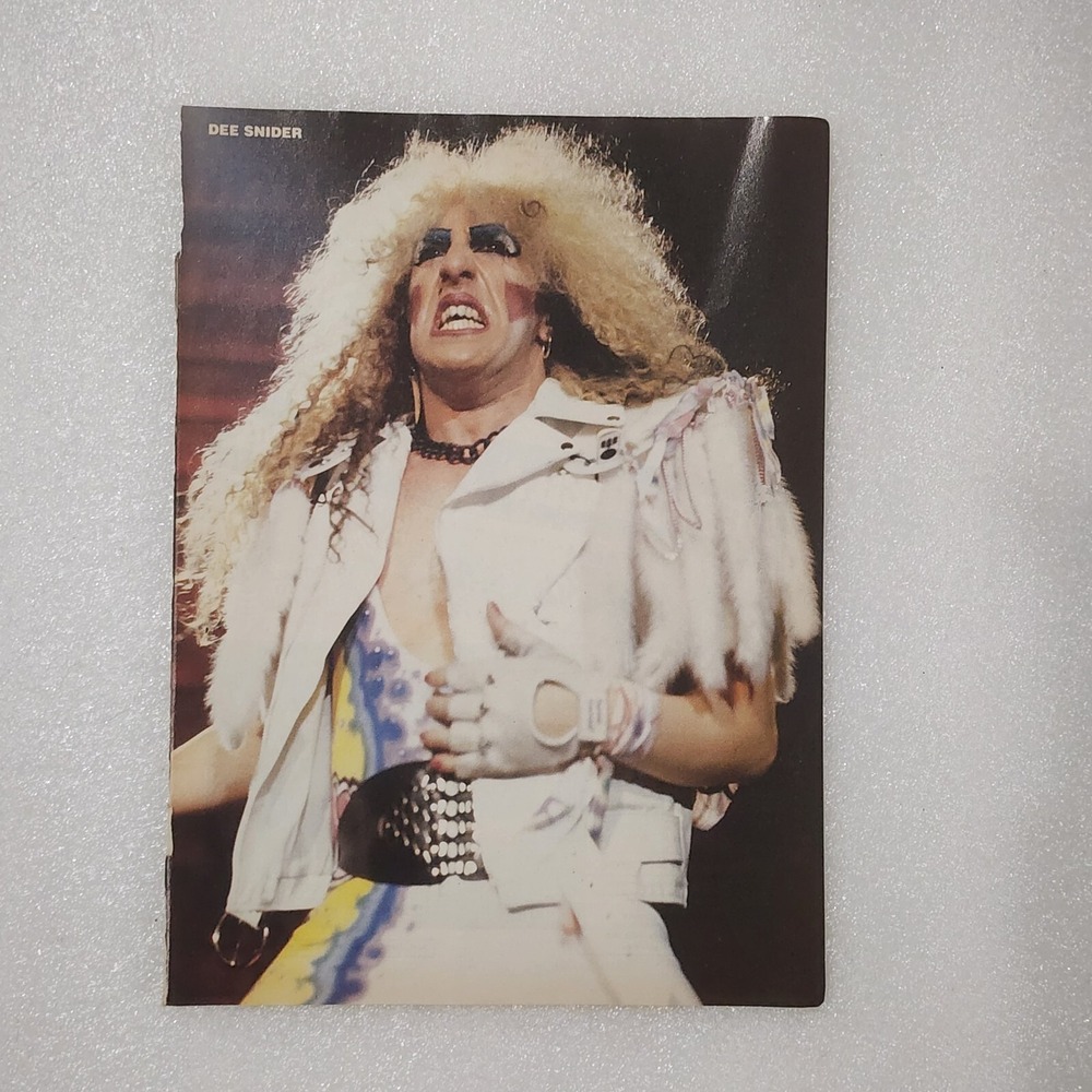 Dee Snider Blonde Rock Singer Vintage Poster Clipping 8x10 1990s Music Art